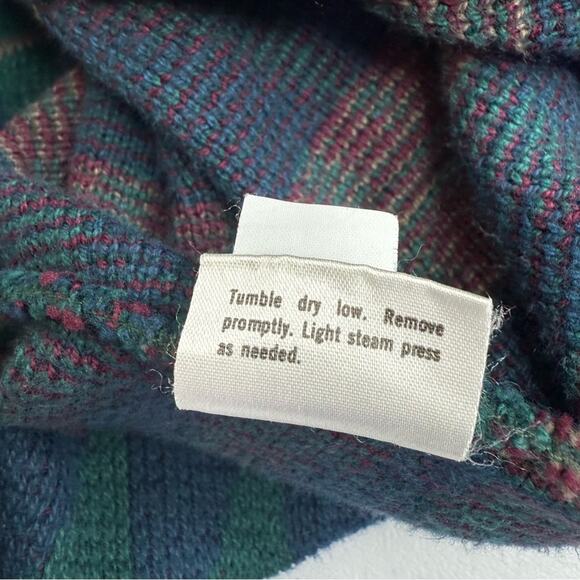 VTG LOBO By Pendleton Men’s Sz L Aztec Pattern Cotton Style 80s Made USA Sweater - Picture 12 of 14